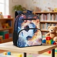 thumbnail image 5 of HUIACONG Galaxy Lightning Soccer Kids School Backpack 13.5 Inch Water Repellent Sturdy Bookbag with Adjustable Cushion Straps Multiple Pockets Large Capacity Lightweight Bag for Primary School Boys, 5 of 7