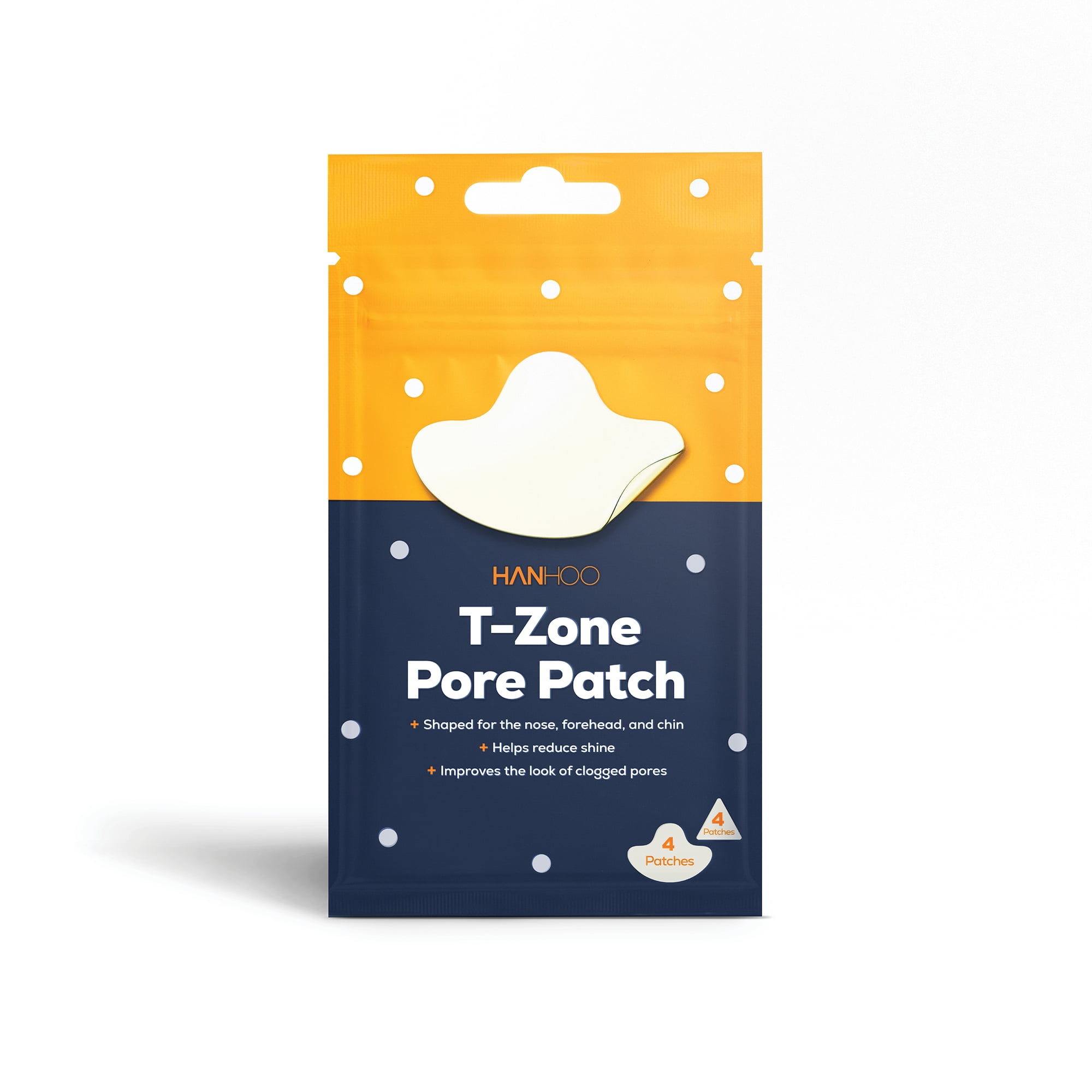 Hanhoo T-Zone Pore Patch with Hydrocolloid, for Acne Prone and All Skin Types, 8 Ct.