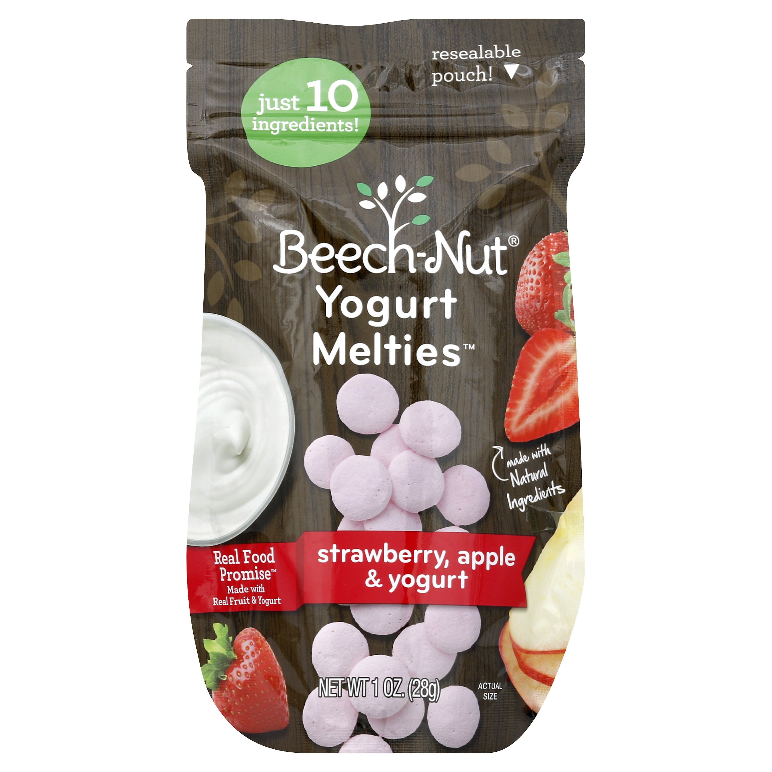 (7 Pack) BeechNut Yogurt Melties, Stage 3, Strawberry, Apple & Yogurt