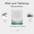 thumbnail image 6 of Bible Verse Watercolor Canvas Print Decor When My Heart is Overwhelmed Psalm 61 : 2 Wall Painting Posters Artwork 12X15 Modern Home Office Decoration (Framed)\u2026, 6 of 6