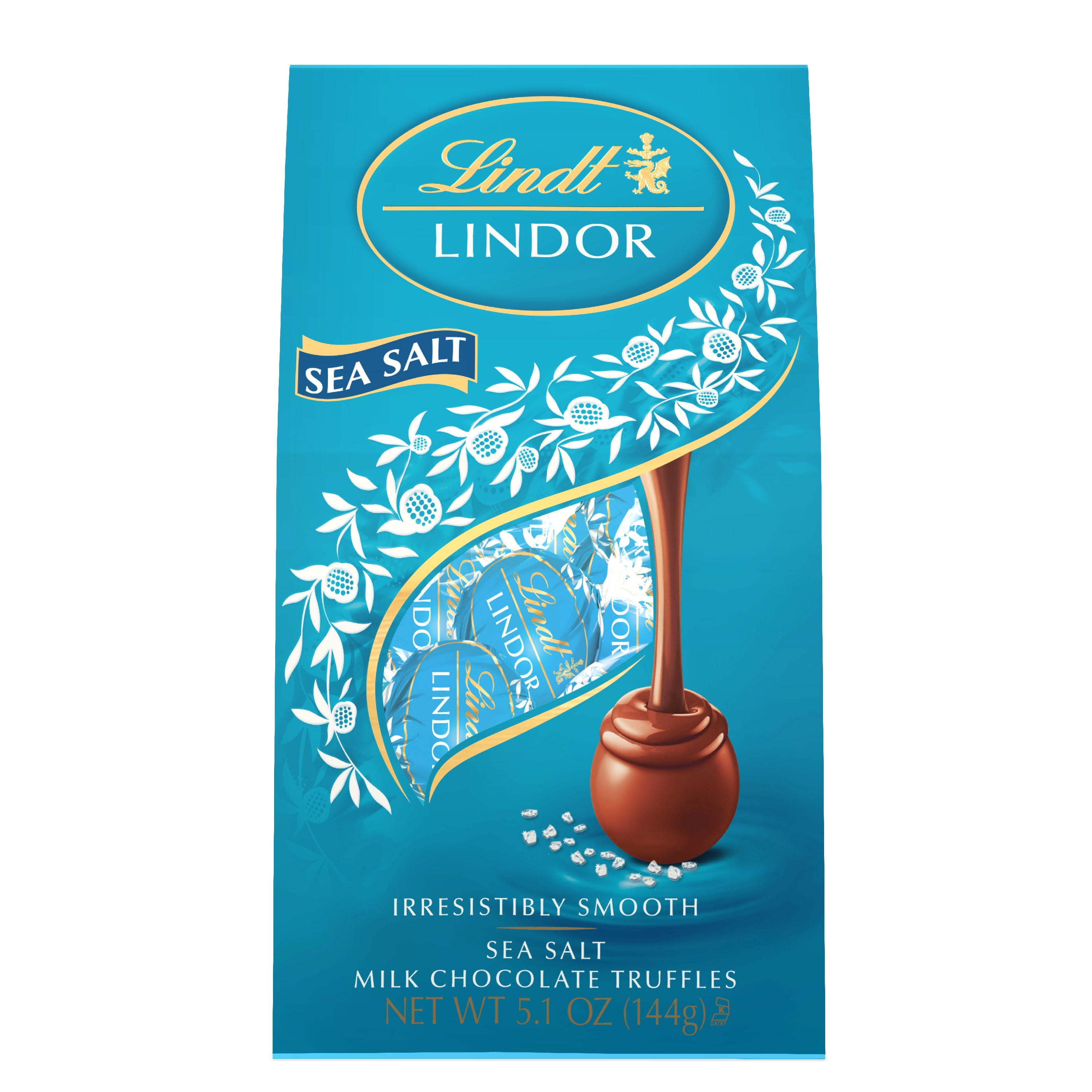 Lindt Lindor Sea Salt Milk Chocolate Truffles, 5.1 oz.