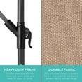 thumbnail image 6 of Best Choice Products 10ft Offset Hanging Outdoor Market Patio Umbrella w/ Easy Tilt Adjustment - Tan, 6 of 7