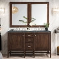 thumbnail image 2 of James Martin Vanities E444-V60D-GW-3PBL Addison 60" Double Basin Wood Vanity Set - White, 2 of 3