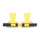 thumbnail image 2 of Correas de muñeca de levantamiento de pesas empuñaduras a mano pull ups de palma de la palma entrenamiento cómodo para hombres para mujeres pulsera de Amarillo, 2 of 8