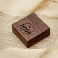 thumbnail image 6 of MUUJEE Slim Engagement Proposal Ring Box - Engraved Wooden Ring Bearer Box for Wedding Ceremony, Photo Shoot Props, Secret Slim Hidden Box (To The Moon & Back), 6 of 9