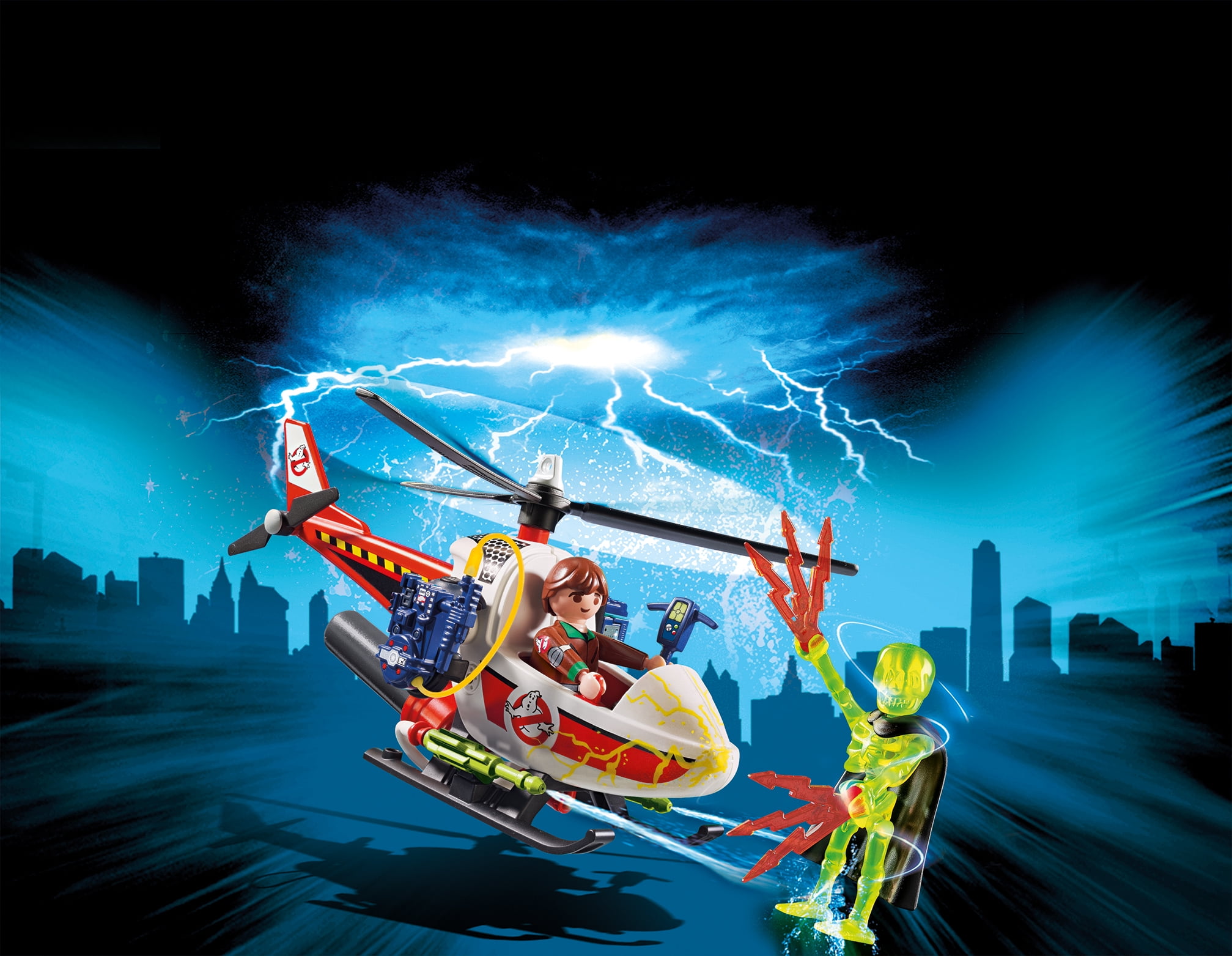 PLAYMOBIL Venkman with Helicopter Building Set 並行輸入品 Helicopter Playmobil Real Ghostbusters Playmobil 9385 The Real