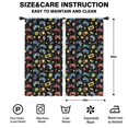 thumbnail image 2 of Blackout Kids Curtains,Colorful Games Icon Black Pattern Childrens Insulated Curtains Set Of 2,Bedroom Essentials,Toddler Room Decor 42"x84", 2 of 5