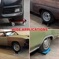 thumbnail image 4 of 2Pcs 3000LBS Car Moving Dolly, Large Wheel Brake Design, Heavy Duty Tire Skate Cart for Truck Automobile Transportation, Red, 4 of 6