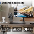 thumbnail image 2 of Support de Bureau pour Moniteur Simple pour Écrans, Supporte jusqu'à kg, avec Réglage Complet du Mouvement, Deux Options d'Installation et Gestion Intégrée des Câbles, 2 of 7