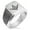 Silver, variant on Stainless Steel Freemasons Masonic Eye of Providence Needle Stripe Pattern Biker Style Polished Ring