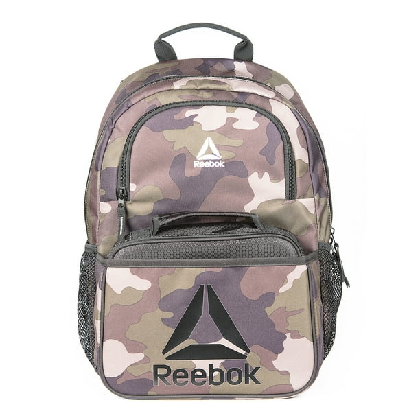 web boat Chemist Reebok Unisex Riley Backpack with Lunch Box - Army Camo - Walmart.com