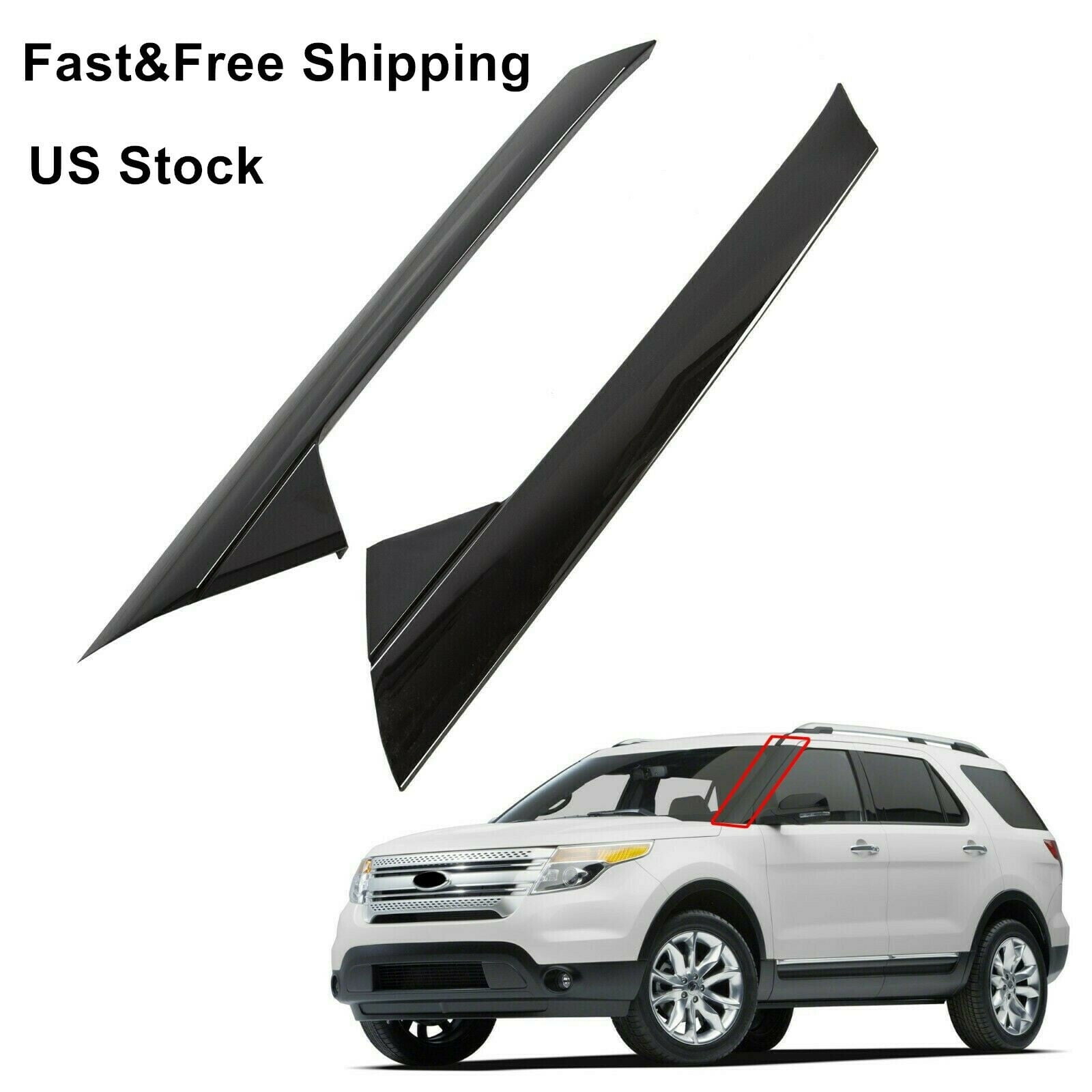 For 20112019 Ford Explorer Windshield Outer Trim Molding Left Right