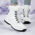 thumbnail image 3 of YOURDIARY Snow Boots Women Winter Warm Waterproof Anti-Slip Ankle-High Boots Deep Tread Sole Faux Fur Lined Hiking Outdoor Comfortable, 3 of 9