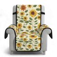 thumbnail image 2 of SCRAWLGOD Sunflower Print Recliner Chair Cover Anti Scratch Recliner Cover with Pocket Anti Slip Washable Reclining Chair Slipcover for Pets, 2 of 7