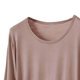 thumbnail image 2 of Conjunto de Ropa Interior Larga de Mujer Cuello Redondo Manga Larga Ropa de Salón Casual Pijamas Ropa de Dormir para la Noche de Primavera Invierno, 2 of 5