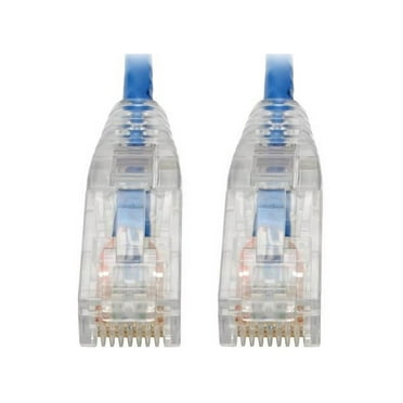 Tripp Lite Cat6 Gigabit Patch Cable Snagless UTP RJ45 Molded Slim Blue 7ft (N201-S07-BL)