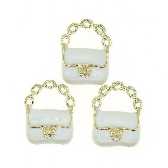 3Pcs Mini House Handbags Doll House Purse Miniature Doll Chain Bags Mini House Miniatures
