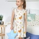 thumbnail image 4 of Balery Funny Chicken Camisón de princesa para niñas, pijama de algodón con mangas abullonadas, suave y bonito.-Large, 4 of 6