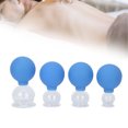 thumbnail image 4 of Cabricaduras de Succió al Vacío, Terapia de Ventosas establecidas por Masaje Chino Vegidora de Vidrio Transparente 4 Piezas para la Cara del Cuerpo hombro de la Pierna, 4 of 7