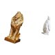 thumbnail image 5 of Figura de león, estatua de animal de resina, escultura coleccionable de pingüino, adorno decorativo con finos tallados, ideal para escritorio, estante, 5 of 8