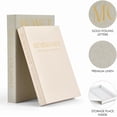 thumbnail image 5 of Cnshop Set of 2 Decorative Linen Book Boxes, Aesthetic Fake Book Storage & Keepsake Box for Home Decor, 5 of 10