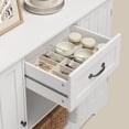 thumbnail image 6 of Sideboard Buffet Cabinet,Asofer Storage Coffee Bar Cabinet with Drawers, Kitchen Pantry Storage with Doors and Shelves for Kitchen and Living Room,White, 6 of 9