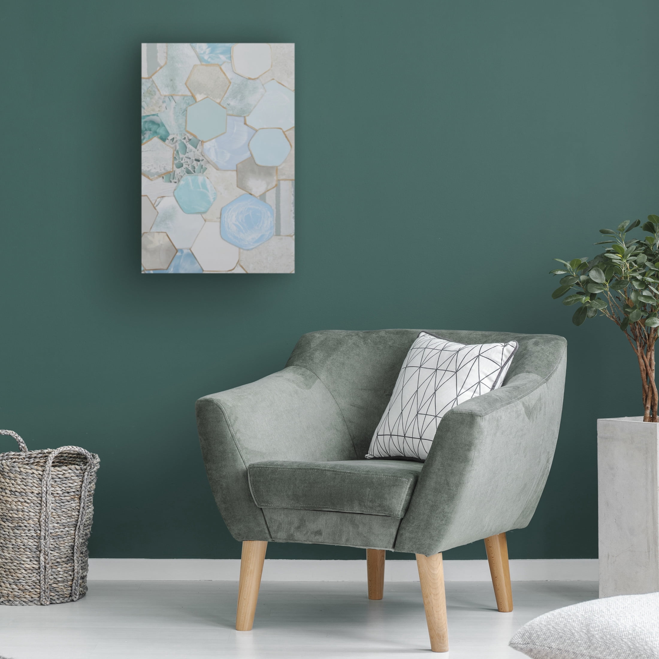 Trademark Fine Art Coco Good Mint Honeycomb II Canvas Wall Art