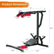 Reliancer Hack Squat Machine, Leverage Squat/Calf Machine, Leg Exercise/Press Machine, Weight Training Home Gym Equipment