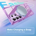thumbnail image 2 of Dteck Built-in Screen Protector Case for Samsung Galaxy S25 Ultra,Compatible with Mag-Safe Slim TPU+PC Full-Body Stylish Shockproof Protective Transparent Cover,Darkpurple, 2 of 6
