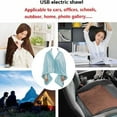 thumbnail image 4 of Boreal Craft Multifunctional Lazy Blanket Sofa Nap Blanket Winter Lunch Break Air Conditioning Blanket Cover Blanket Shawl Blanket Cloak Wool Elegant Shawl Cape Solid Color Blanket for Bed Full Size, 4 of 5
