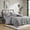 Gray, variant on King Size Bed In A Bag 3 PCS King/Cal King Poly Jersey Puffy Comforter Set Gray,Cotton Bedding Set
