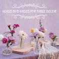 thumbnail image 3 of Juego De 12 Floreros De Cristal Para Decoración De Centros De Mesa, Floreros Pequeños Para Flores, Florero Transparente, Floreros Modernos A Rayas, Floreros Vintage A Granel Para Decoración De Mesa De, 3 of 5