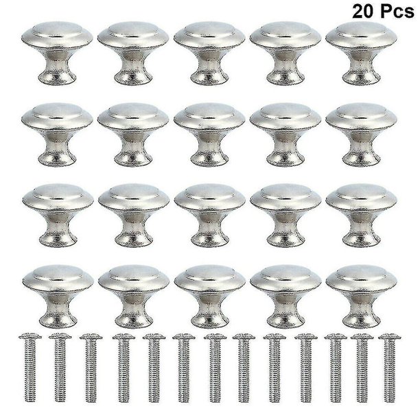 20 piezas de perilla de puerta, manijas para gabinete, cajón de armario, cocina, acero inoxidable