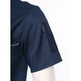 thumbnail image 6 of TiaoBug Men Women Chef Coats Unisex Premuim Chef Jacket Short Sleeve Double-Breasted Cooking Working Unifroms Blue Short Sleeve XL, 6 of 7