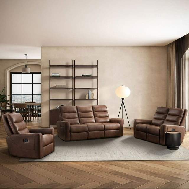 Bentley 3-Piece Fabric Reclining Set, Assorted Colors