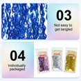 thumbnail image 4 of 3 Pack Party Backdrop Decoration, 1mx2m Tinsel Streamer Foil Fringe Curtain Streamers for Parties Backdrop Decoration Christmas Wedding Birthday Photo Booth, Blue, 4 of 6