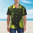 thumbnail image 2 of Susaid Screaming Horror Art Print Short Sleeve Shirts Button Down Casual Shirts Summer Beach Aloha Button Down Short Sleeve for Men ,Medium, 2 of 7