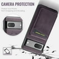 thumbnail image 7 of Dteck for Google Pixel 7 Pro Case Magnetic with Detachable Card Holder Wallet, Magnetic Phone Cover Compatible with MagSafe, Premium PU Leather Slim Shockproof Case for Pixel 7 Pro,Purple, 7 of 7