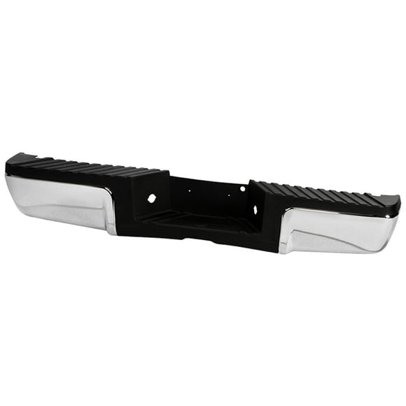 Fits 2008-2016 Ford F-250 Super Duty Spyder Automotive Bumper 9948398 One Piece Design; Direct Fit; Mounting Hardware Included; Chrome; Steel; With Black Pad/License Lamp; Without Parking Sensor