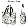 thumbnail image 3 of Tote Bag for Women - Schnauzer Dogs with Paw Shoulder Bag - Large Utility Work Duffle Bag with Zipper Handbag for Travel, Work, Sprots, 3 of 5