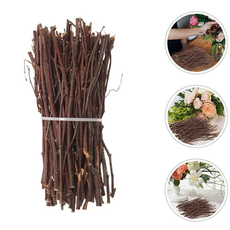 SWETRACE Wood Sticks For Diy Crafts Wood Sticks Brown 1 Bundle Decorations