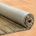 thumbnail image 4 of 8â€™ x 10â€™ Gray and Natural Braided Striped Area Rug, 4 of 5