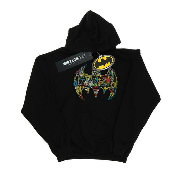 DC Comics Girls Batman Batgirl Logo Collage Hoodie