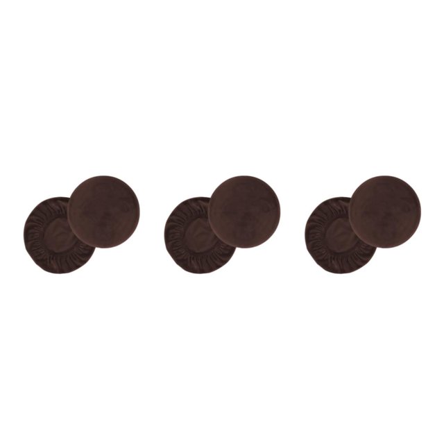 yingyy 1/2/3 2X Stool Cover Bar Supplies Dustproof Chair Covers Softness Handily Install Multipurpose Elasticity Extendable Gear Brown M 3PCS