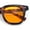 Tortoise - Orange, variant on Mens Hipster Vintage Classic Horn Rim Hustler Plastic Sunglasses Tortoise - Orange