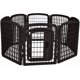 thumbnail image 1 of Cerca de plástico para mascotas de 8 paneles con puerta,152cm L x 148cm W x 71cm H, color gris, 1 of 7