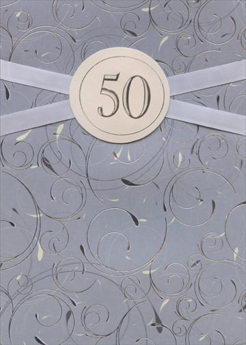 Large Luxury Handmade 50th Birthday Card Male