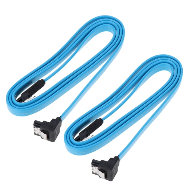 Cable de Datos SATA3.0 6.0Gbps 2pcs con Pestillo de Bloqueo Para HDD SDD Yotijar