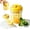 Yellow, variant on 2 in 1 Ice Cube Bottle with Built-in Straw, Touch-Free Press Release Ice Cube Mold Reusable for Freezer,BPA-Free Silicone Portable Water Bottle for Home Office Camping Picnic Whiskey (Yellow, 380ML)