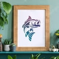 thumbnail image 5 of Fish Stencil Template 12"x12"/30x30cm Square Trout Fish Painting Stencil Template Reusable DIY Stencil Template for Home Decor (White) DIY, 5 of 9